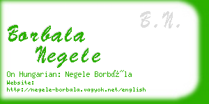 borbala negele business card